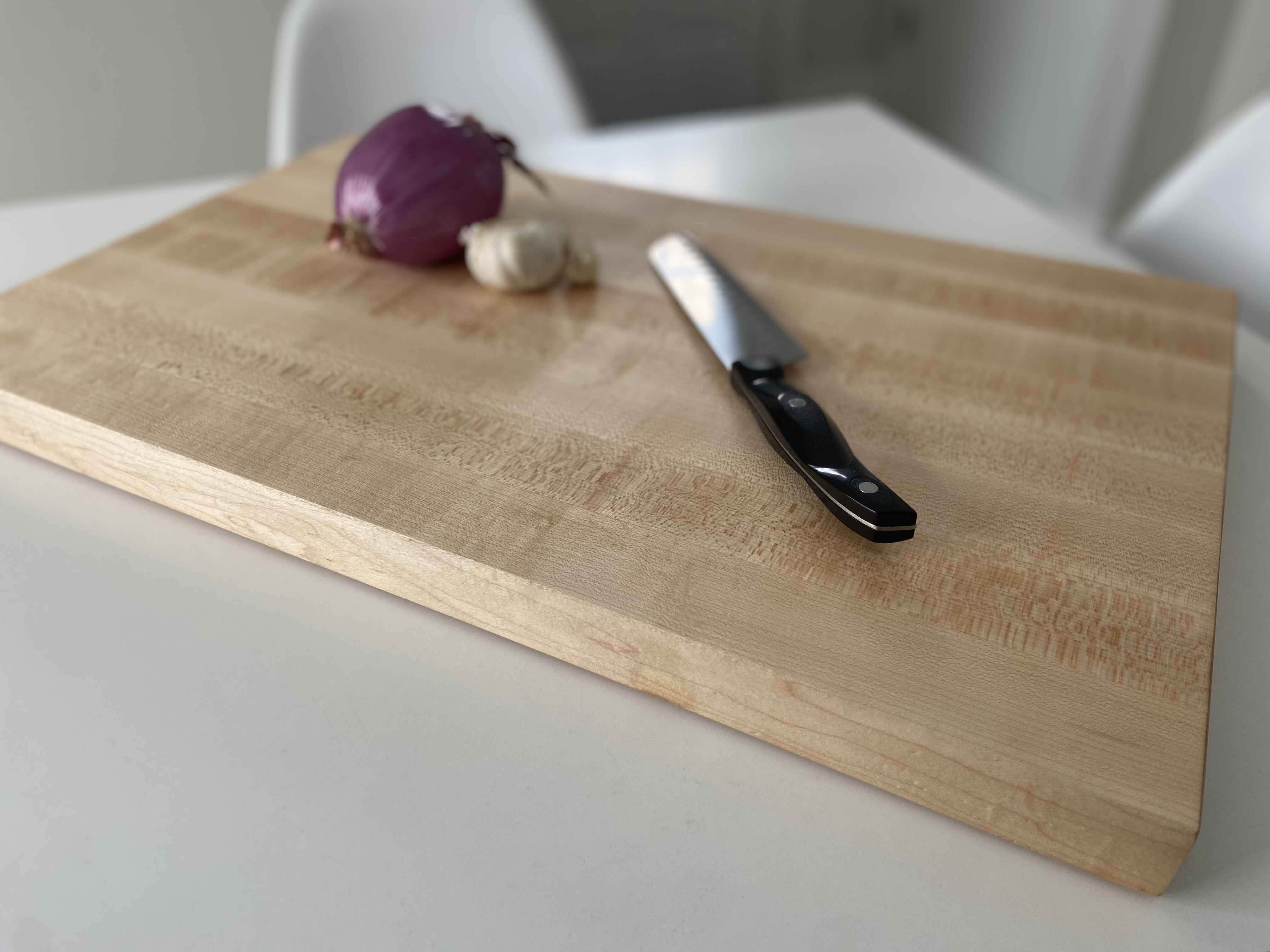 Custom wood charcuterie, cutting board, butcher's block and serving tray.